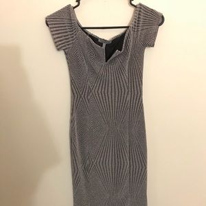 Fitted silver sparkly dress!